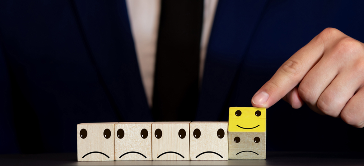 smileys denoting employee satisfaction